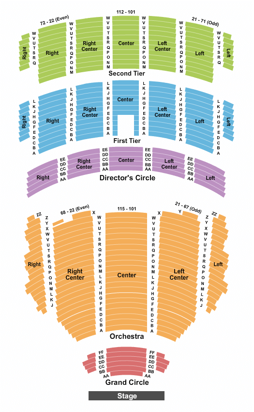 Benedum Center Nutcracker Seating Chart
